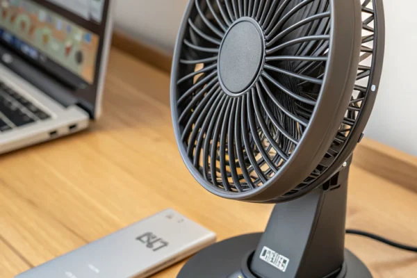 Zuvas Desk Fan: Compact 7″ Rechargeable Travel Essential