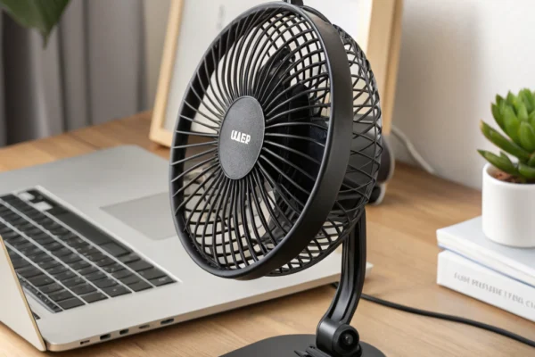 Zuvas Desk Fan: Compact 7″ Dual Power & 180° Tilt
