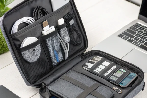 BAGSMART Electronics Organizer: Compact Travel Tech Solution