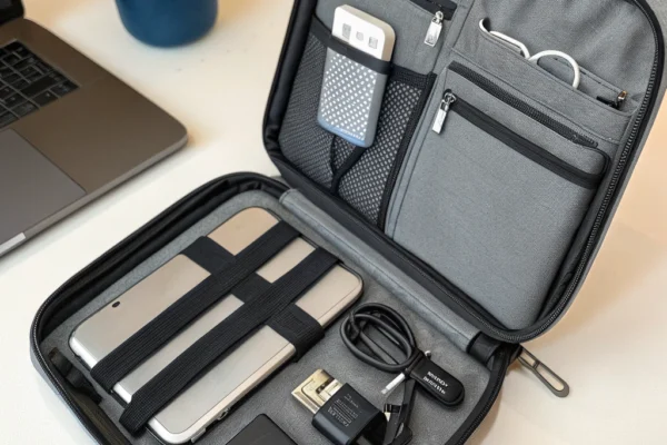 BAGSMART Electronics Organizer: Durable & Waterproof Tech Case
