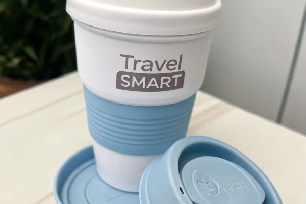 Travel Smart with a Collapsible Silicone Cup with Lid
