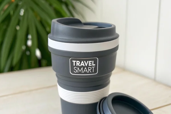 Travel Smart with a Collapsible Silicone Cup with Lid