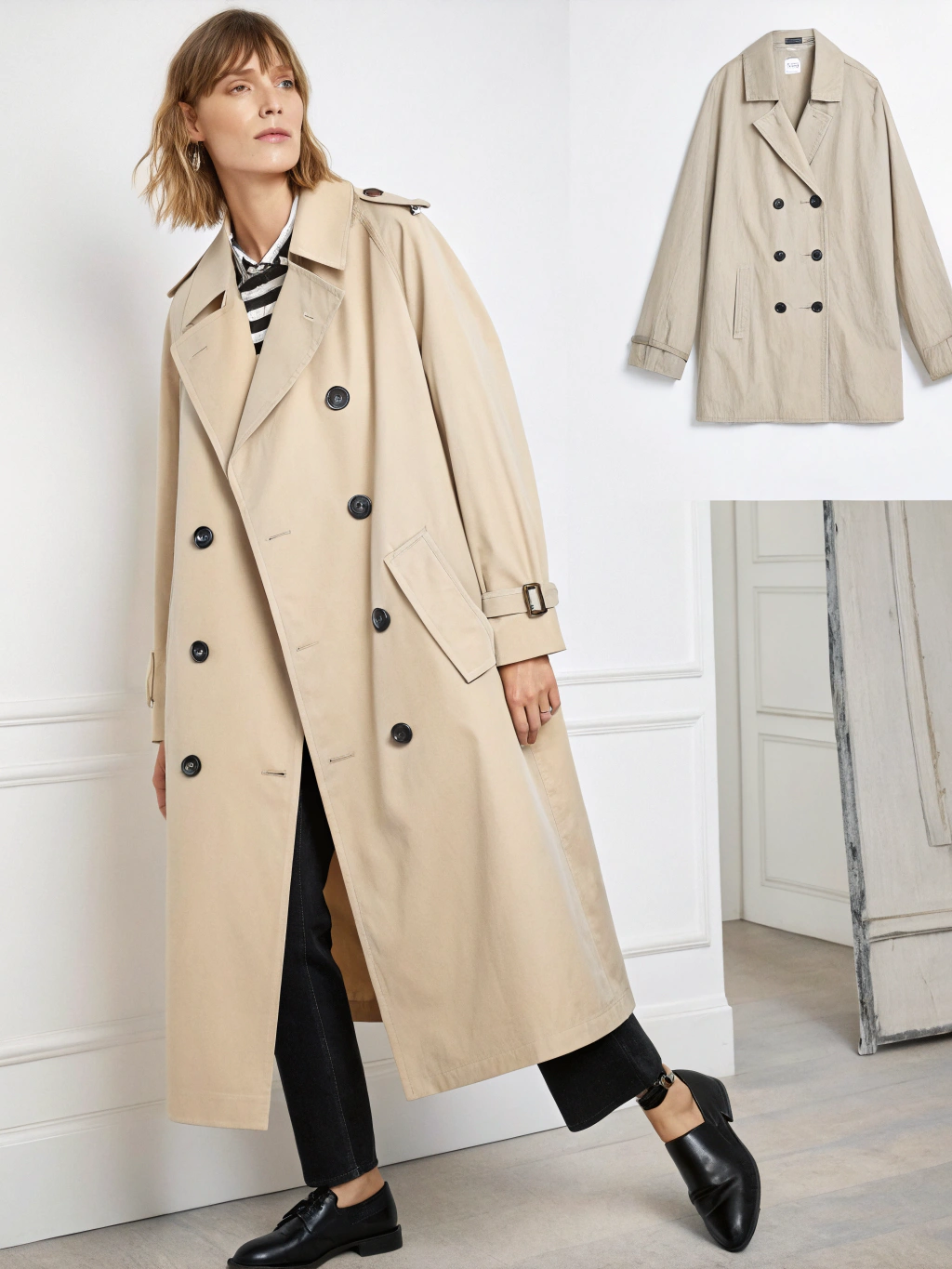 Minimalist Capsule Wardrobe: Farktop Oversized Trench Coat