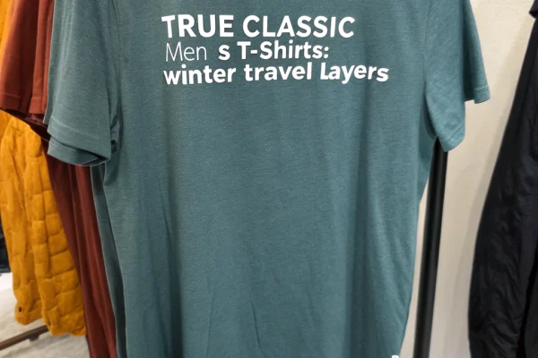 True Classic Men’s T-Shirts: Winter Travel Layers