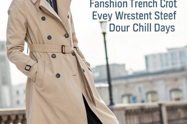 Street-Style Ready Trench for Chill Days: Farktop Women’s Coat