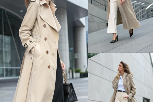 Elevate Every Outfit with Farktop Women’s Long Trench Coat