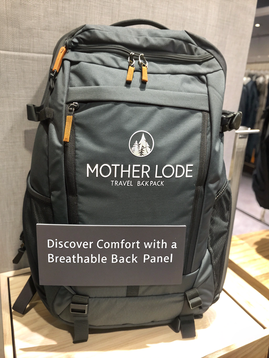 Discover Comfort with a Breathable Back Panel in The Mother Lode Travel Backpack